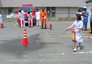 消防訓練の様子