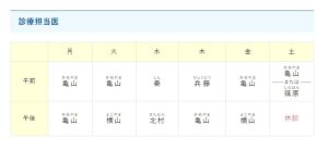 ４月より診療担当医が変更になりました